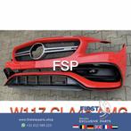W117 C117 X117 CLA45 FACELIFT AMG VOORBUMPER ROOD COMPLEET +, Gebruikt, Voor, Mercedes-Benz, Ophalen of Verzenden