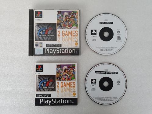 PS1: Gran Turismo - Motor Toon Grand Prix (2 games), Games en Spelcomputers, Games | Sony PlayStation 1, Gebruikt, Ophalen of Verzenden