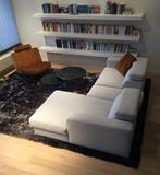 Combinatie zwart tapijt - grijze zetel - bruine zetel, Huis en Inrichting, Ophalen