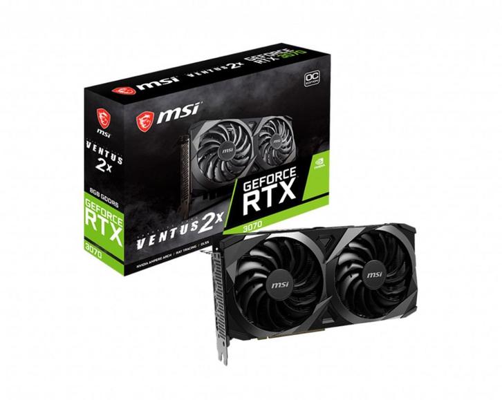 MSI GEFORCE RTX 3070 VENTUS 2X OC 8GB, Computers en Software, Videokaarten, Gebruikt, Nvidia, PCI-Express 4.0, GDDR6, HDMI, DisplayPort