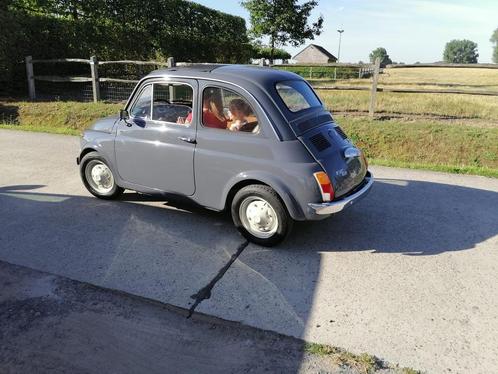 Fiat 500 1973 oldtimer, Auto's, Fiat, Particulier, Benzine, 2 deurs, Handgeschakeld, Blauw, Leder, Ophalen