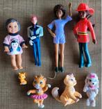Barbie: 4 verschillende figuren + hondje + 3 katjes, Kinderen en Baby's, Speelgoed | Poppen, Ophalen of Verzenden, Zo goed als nieuw