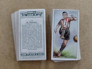 Footballers 1928-29 complete set 25 vintage voetbal chromos beschikbaar voor biedingen