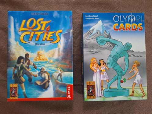 Olmpi cards en Lost cities - 999 games - 2 spelletjes, Hobby en Vrije tijd, Gezelschapsspellen | Kaartspellen, Zo goed als nieuw