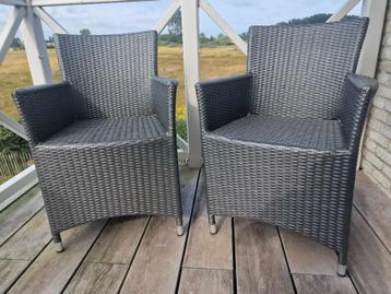 Terrasstoelen - loungestoelen 2 stuks beschikbaar voor biedingen