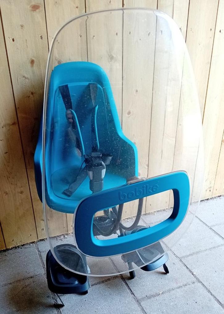 fietsstoeltje, Fietsen en Brommers, Fietsaccessoires | Fietsstoeltjes, Zo goed als nieuw, Voorzitje, 0 t/m 18 kg, Voetsteuntjes