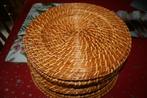 rieten schotels, Huis en Inrichting, Woonaccessoires | Onderzetters, Ophalen, Gebruikt, Bord
