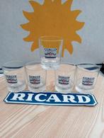 Retro vintage stijl Ricard glazen 5 st, Ophalen of Verzenden, Zo goed als nieuw, Waterglas