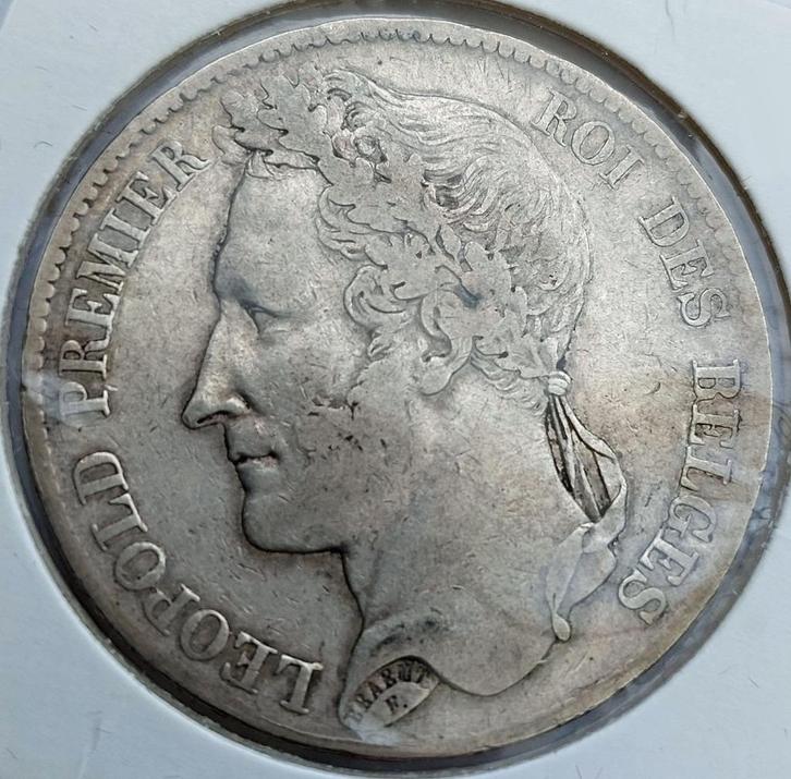 5 Frank 1832 Pos A, Postzegels en Munten, Munten | België, Losse munt, Zilver, Zilver, Ophalen of Verzenden
