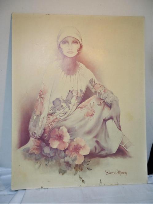 Dessin d'art Sara Moon Flowers 70 x 55😍👀💑🤗🎁👌, Antiquités & Art, Art | Peinture | Moderne, Enlèvement ou Envoi