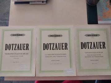 Dotzauer, studieboeken voor cello, ed Peters