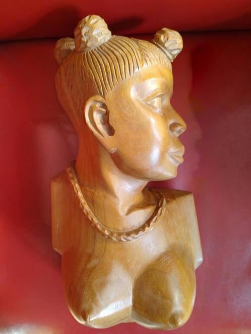 Zinga Luvimba  Buste  Congolese, Antiek en Kunst, Kunst | Beelden en Houtsnijwerken, Verzenden