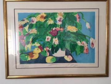 Walasse Ting, gesigneerd en genummerd en prachtig ingelijst, Antiek en Kunst, Ophalen