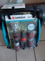 Nieuwe Gardena 20 m + wandslanghouder + accessoires, Enlèvement, Neuf, Tuyau d'arrosage