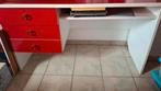 Bureau vintage rouge et blanc, Maison & Meubles, Bureau