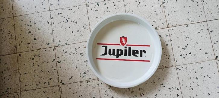 JUPILER metalen reclamedienblad voor bier 38 cm, Verzamelen, Biermerken, Gebruikt, Overige typen, Jupiler, Ophalen of Verzenden