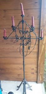 Kandelaar gietijzer, Huis en Inrichting, Lampen | Kroonluchters, Ophalen, Gebruikt