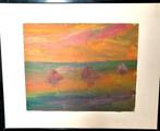 Constant Permeke '' Avond op zee '' olieverf op papier, Verzenden