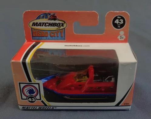 Matchbox Hero City 43 Over-Under Rescue Boat 97844 MISB Euro, Kinderen en Baby's, Speelgoed |Speelgoedvoertuigen, Zo goed als nieuw