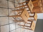 Tabourets bar, Maison & Meubles, Tabourets de bar, Comme neuf, 90 cm ou plus, 4 tabourets, Bois