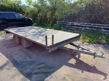 remorque 750 kg 4 m x 2 m, Autos : Divers, Remorques, Enlèvement ou Envoi, Utilisé