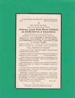 DP de Kerchove d'Exaerde Amaury, Envoi, Image pieuse