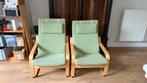 2 bijna nieuwe Poäng Ikea stoelen, Huis en Inrichting, Fauteuils, Ophalen, Zo goed als nieuw
