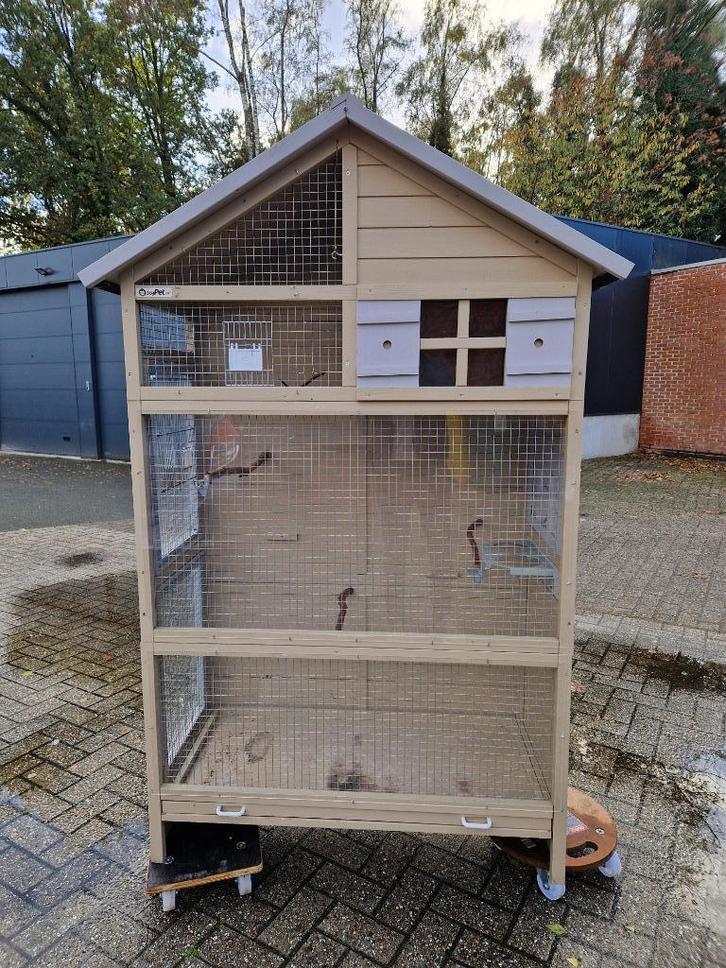 vogelkooi, Dieren en Toebehoren, Vogels | Hokken en Kooien, Zo goed als nieuw, Vogelkooi, Hout, Ophalen