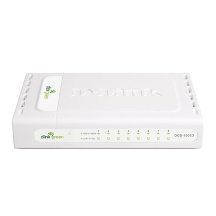 D-Link DGS-1008D / Netwerk switch hub / 8 Poorten, Computers en Software, Netwerk switches, Gebruikt, Ophalen of Verzenden