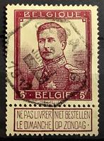 Nr. 122. Gestempeld. 1912. Albert I, type Pellens. OBP:32,50, Postzegels en Munten, Postzegels | Europa | België, Met stempel
