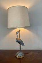 Vintage deknudt kraanvogel lamp Hollywood regency style, Enlèvement ou Envoi