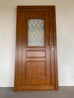 Nieuw profel pvc voordeur buitendeur trippel glas B100xH210, Ophalen, 80 tot 100 cm, Glas, 200 tot 215 cm