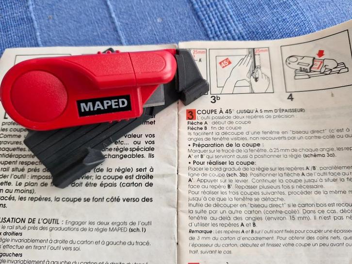 Maped — 45 MatCutter voor schuin snijden, Hobby en Vrije tijd, Knutselen, Zo goed als nieuw, Ophalen