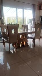 Table avec 4 chaises., Huis en Inrichting, Barren, Ophalen, Zo goed als nieuw