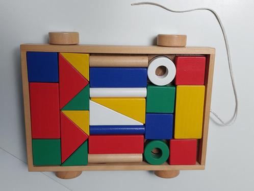Blokkenkar Ikea, Kinderen en Baby's, Speelgoed | Houten speelgoed, Zo goed als nieuw, Duw- of Trekspeelgoed, Ophalen
