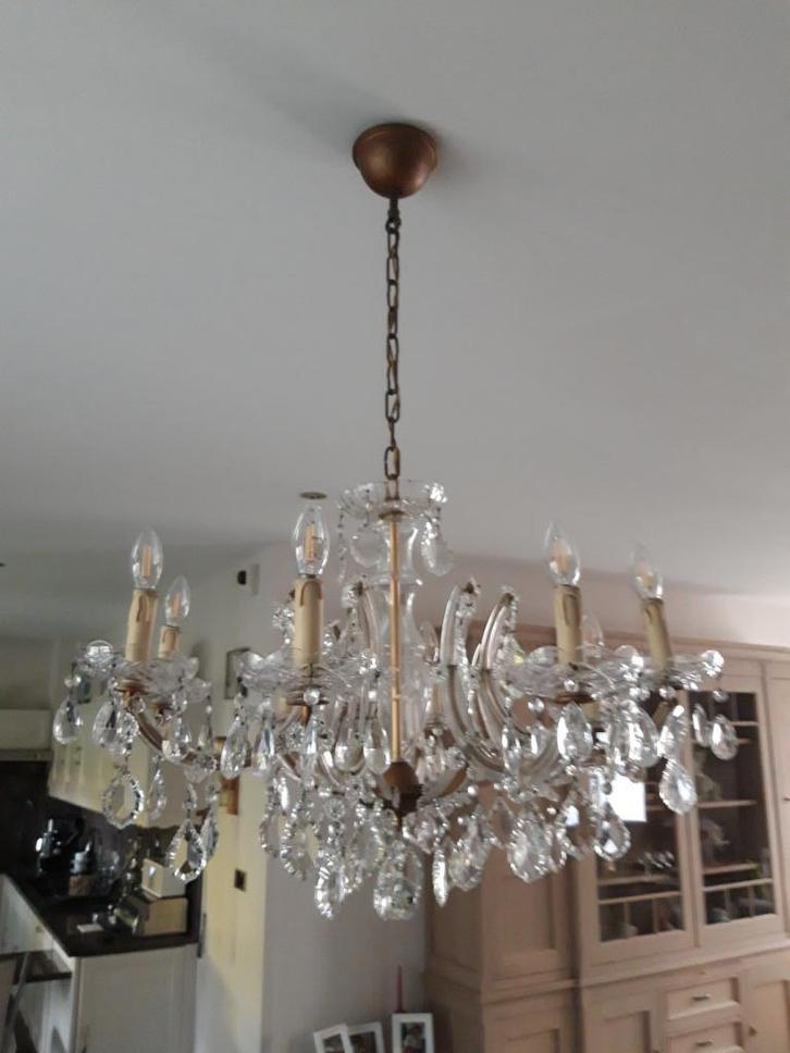 Lustres à vendre, Maison & Meubles, Lampes | Lustres, Comme neuf, Verre, Synthétique, Métal, Enlèvement