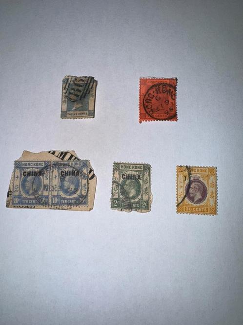 Oude postzegels Hong Kong (x6) Victoria & Edward VII, Postzegels en Munten, Postzegels | Volle albums en Verzamelingen, Ophalen of Verzenden