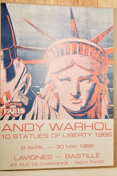 Andy Warhol - 10 Statues of Liberty, Antiek en Kunst, Kunst | Litho's en Zeefdrukken, Ophalen of Verzenden