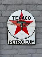 TEXACO emaille reclamebord, Verzamelen, Merken en Reclamevoorwerpen, Ophalen of Verzenden, Gebruikt, Reclamebord