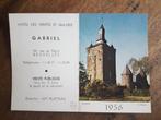 Calendrier de poche 1956 du château de Sombreffe (Gabriel Br, Collections, Enlèvement ou Envoi, 1940 à 1960, Non affranchie, Namur