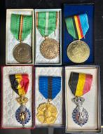 Lot de 6 médailles militaires Belges, Enlèvement ou Envoi