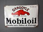 Mobiloil origineel oud emaille reclamebord ca 1930, Verzamelen, Ophalen of Verzenden, Gebruikt, Reclamebord