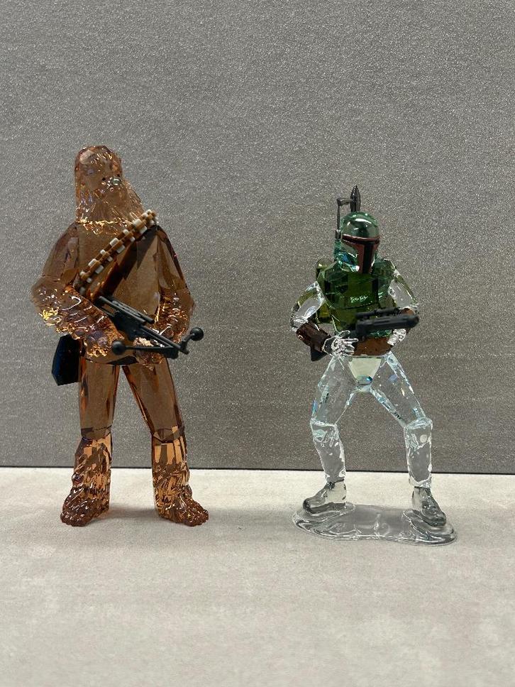 Swarovski Star Wars Chewbacca & Boba Fett  -50%, Collections, Swarovski, Neuf, Figurine, Enlèvement ou Envoi