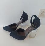 Escarpins originaux avec talons transparents en plexiglas 36, Enlèvement ou Envoi, Escarpins, Noir, Chaussea