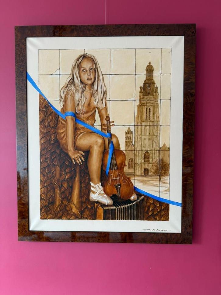 schilderij verberckt eric, Antiek en Kunst, Kunst | Schilderijen | Klassiek, Ophalen