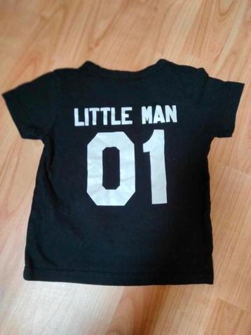 zwart t shirt Little Man 01 /  jongen maat 86 beschikbaar voor biedingen
