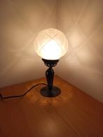lampe art déco, Maison & Meubles, Moins de 50 cm, Enlèvement ou Envoi, Verre, Vintage