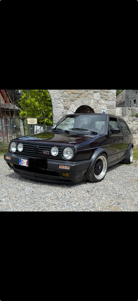 Golf 2 GTI 16V Edition One Dark Burgundy, Auto's, Volkswagen, Particulier, Golf, Elektrische stoelverstelling, Elektrische ramen