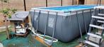 Zwembad 17000L + filter + warmtepomp 7,6kW, Tuin en Terras, 400 cm of meer, Rechthoekig, Opzetzwembad, Zo goed als nieuw