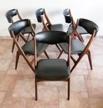 6 Louis Van Teeffelen ASKA stoelen voor Wébé, Ophalen, Gebruikt, Bruin, Hout